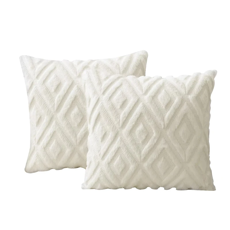 Capa de almofada Homaxy para sofá e cama, capa de almofada para sala de estar, capa de almofada macia para dormir, capa de almofada de algodão e linho para decoração de casa